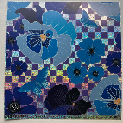 LARGE VIOLET CHECKS