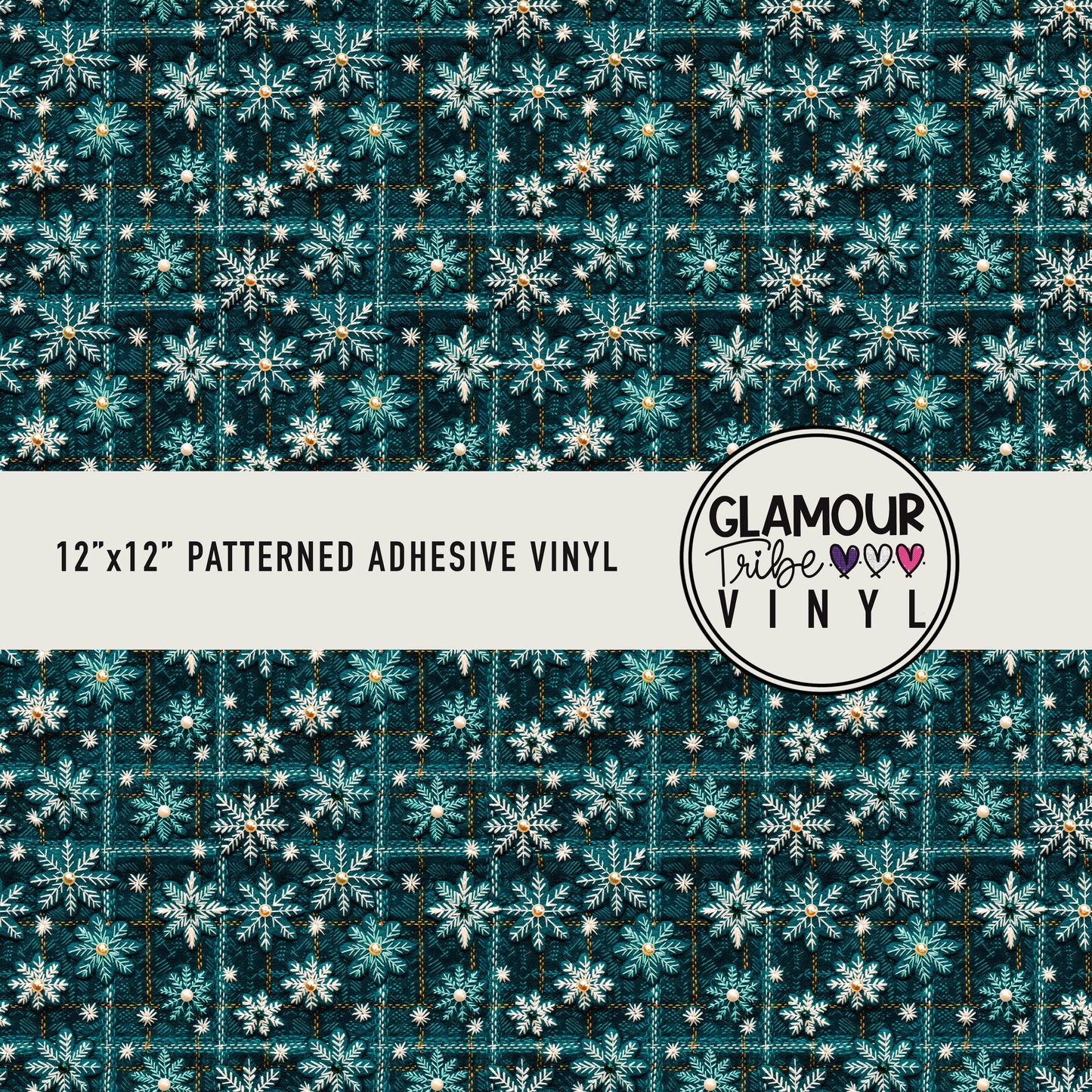 TEAL SNOWFLAKES