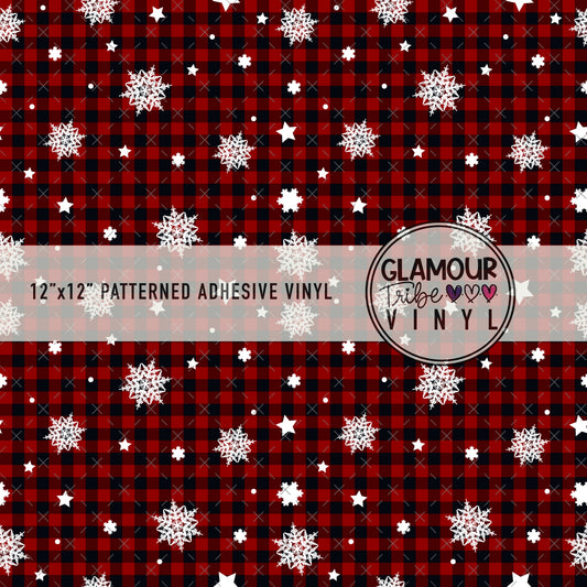 BUFFALO PLAID SNOWFLAKES