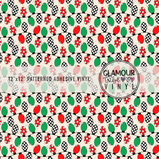 CHECKERED XMAS STRING LIGHTS