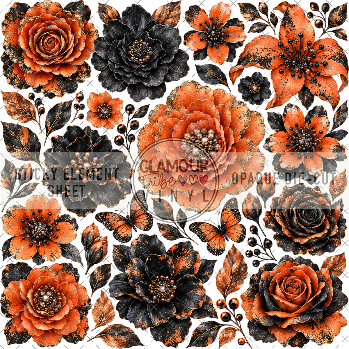 MIDNIGHT MARIGOLD STICKY ELEMENT SHEET