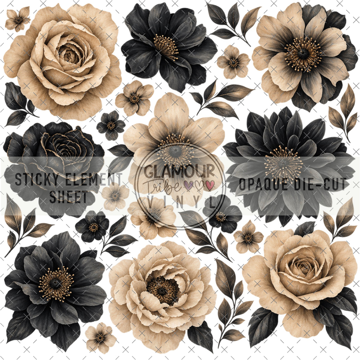 NEUTRALS AFTER DARK STICKY ELEMENT SHEET