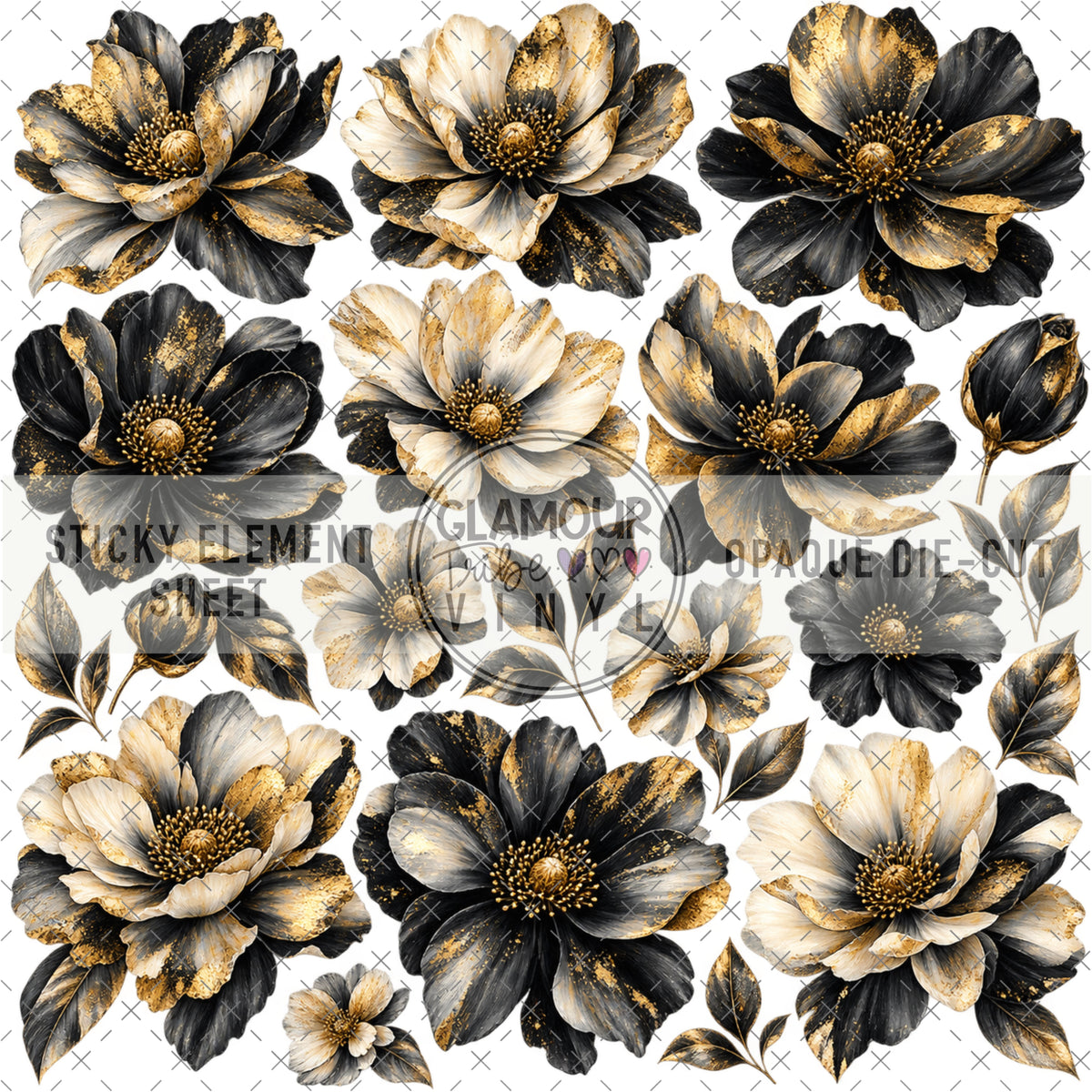 ONYX PETALS STICKY ELEMENT SHEET