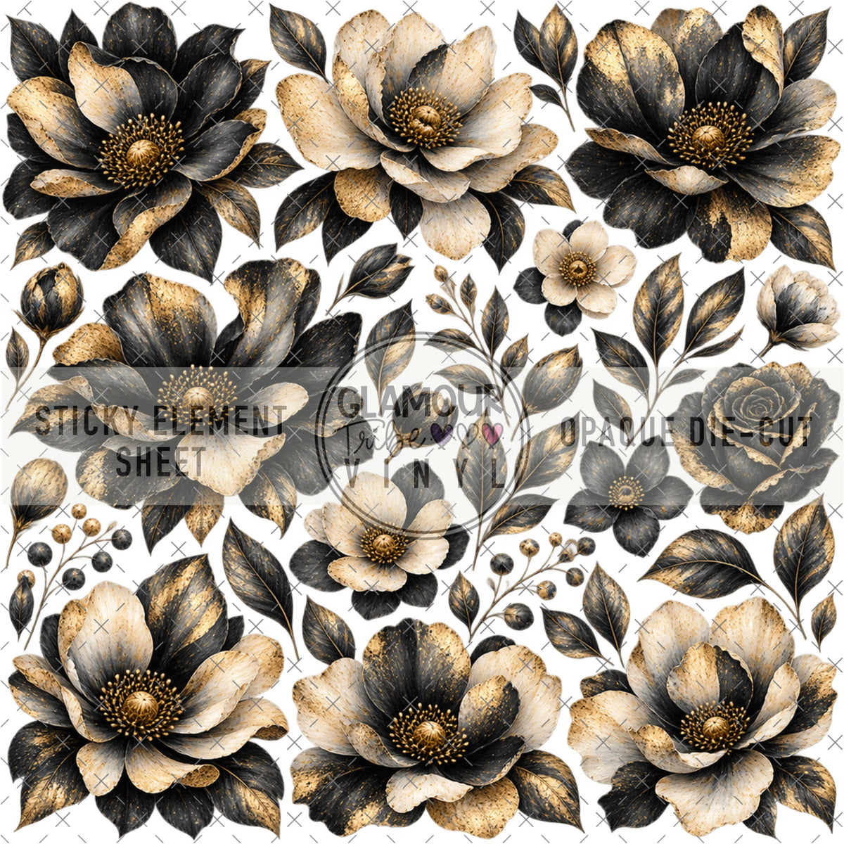 OPULENT NOIR STICKY ELEMENT SHEET
