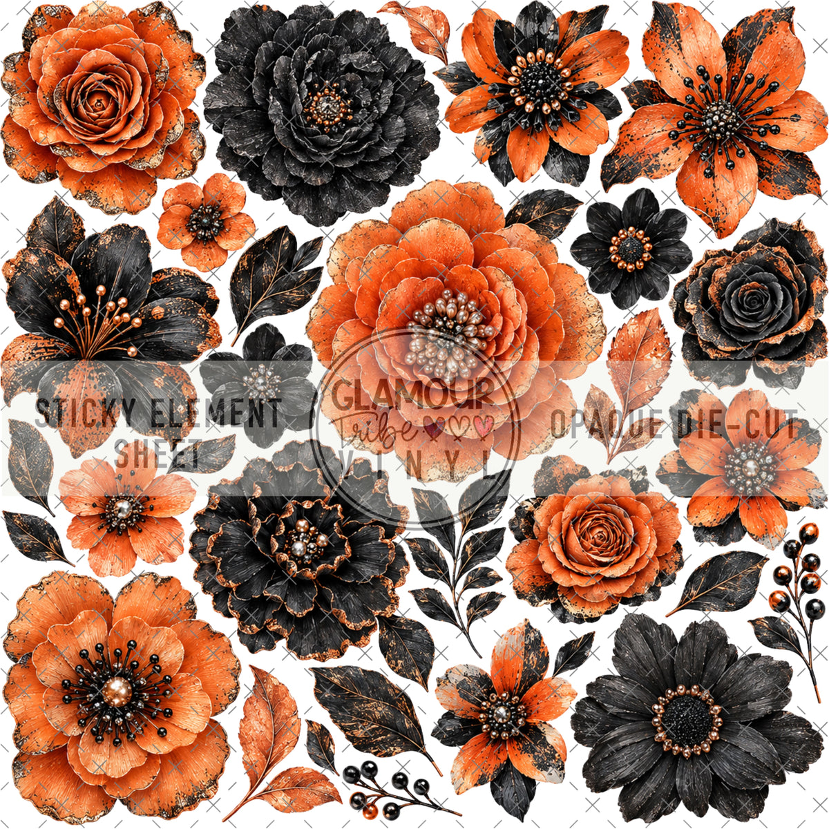 PUMPKIN NOIR STICKY ELEMENT SHEET