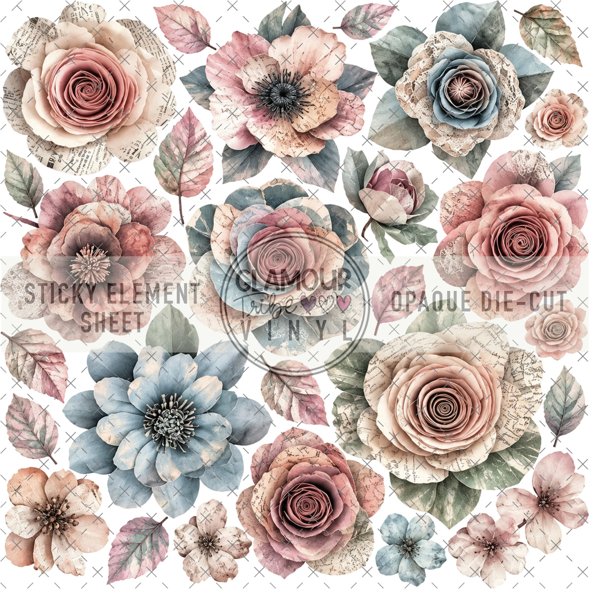 ROMANTIC RELICS STICKY ELEMENT SHEET