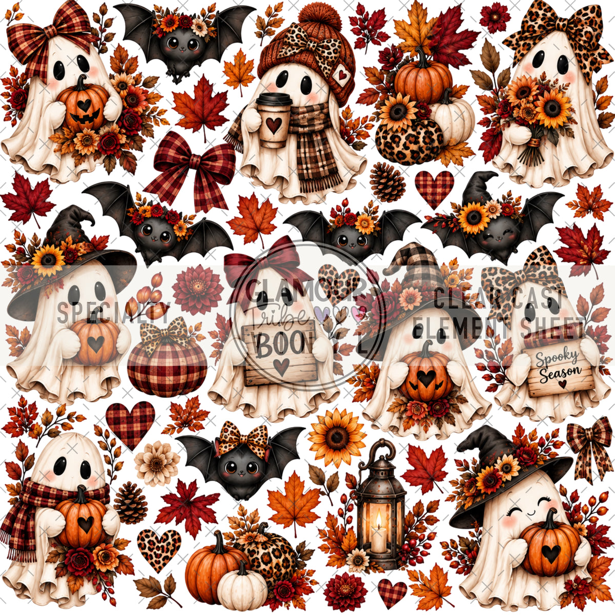 TOO CUTE FOR BOO SHEET CLEAR CAST ACCENT SHEET