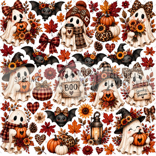TOO CUTE FOR BOO SHEET CLEAR CAST ACCENT SHEET