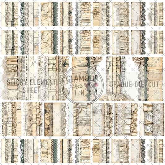 THE LACE LEDGER STICKY ELEMENT SHEET