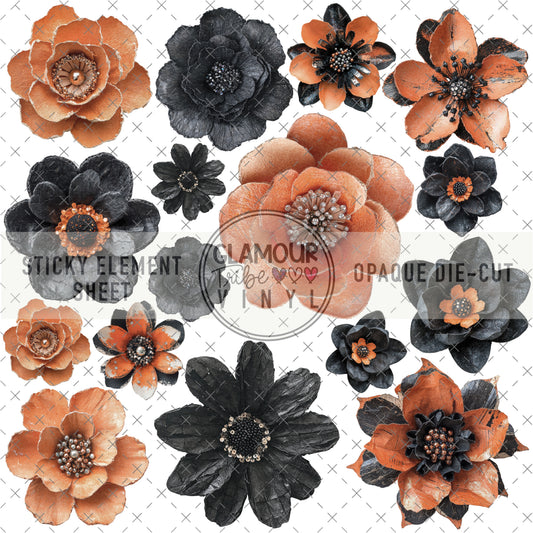 WICKED BLOOMS STICKY ELEMENT SHEET