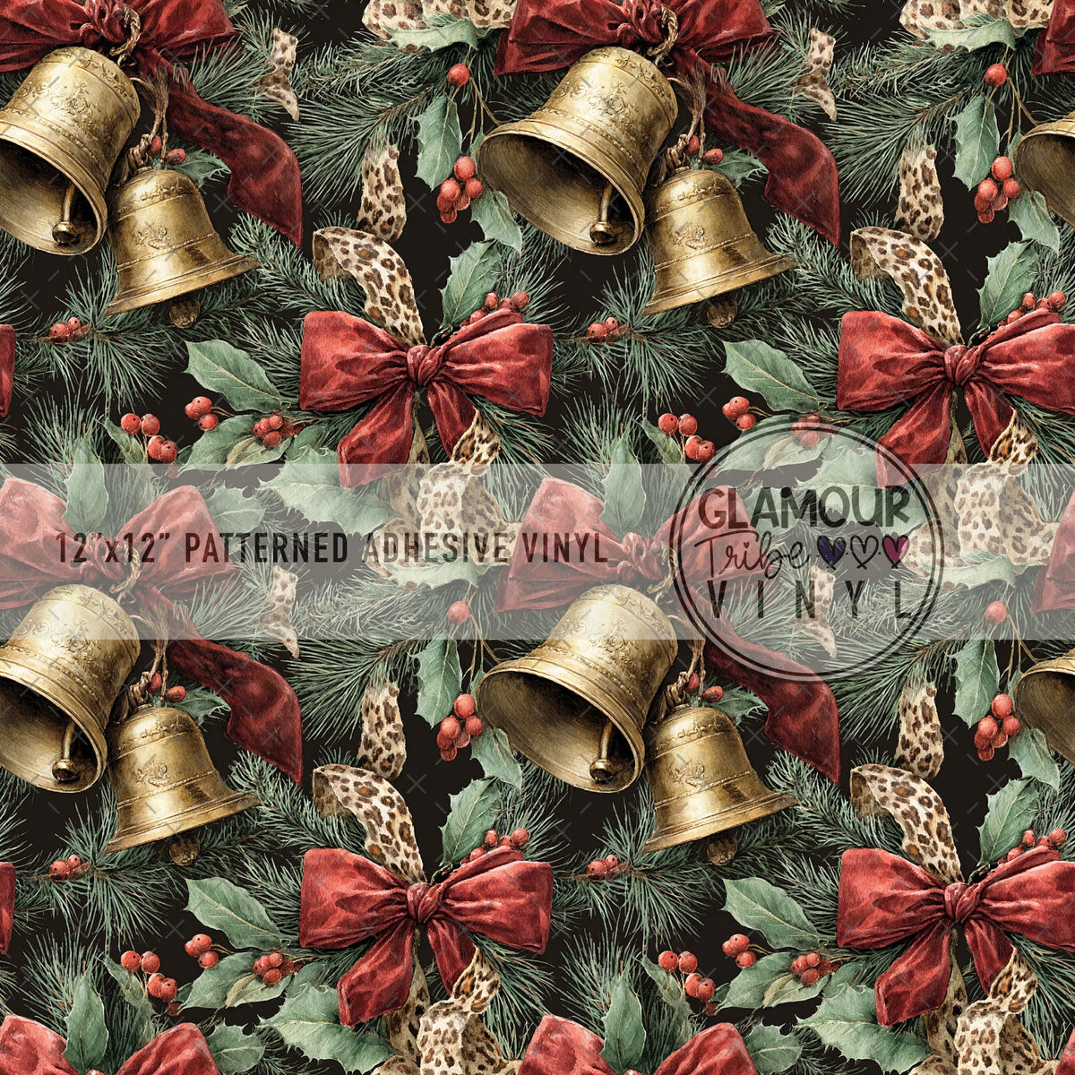 Bells of Burgundy patterned vinyl