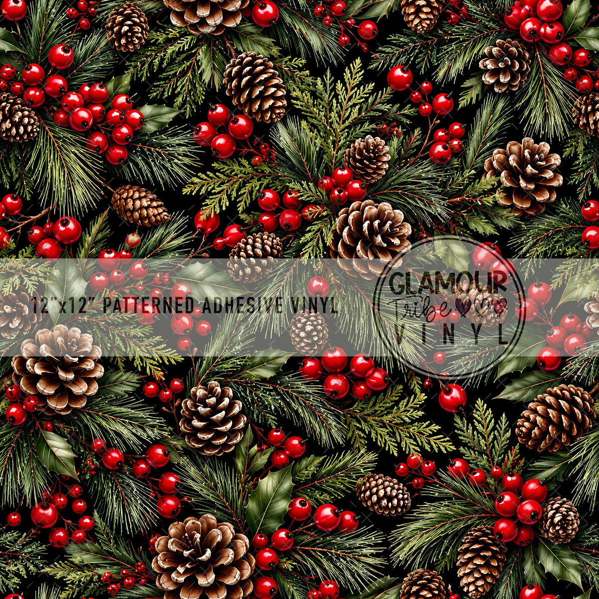 Berrywood Thicket patterned adhesive craft vinyl