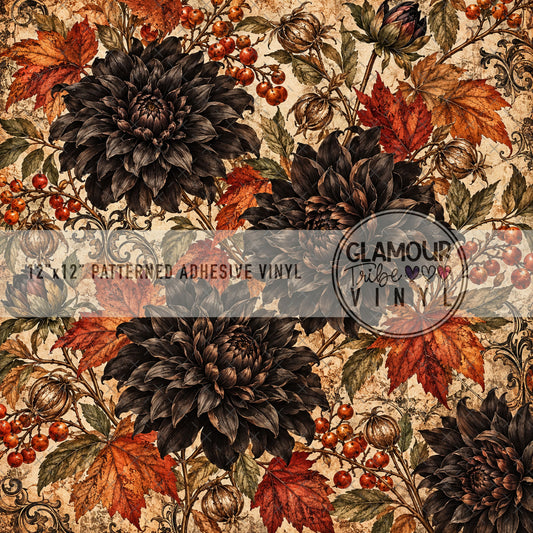 BLACK AUTUMN DAHLIA by The Fancy Pelican