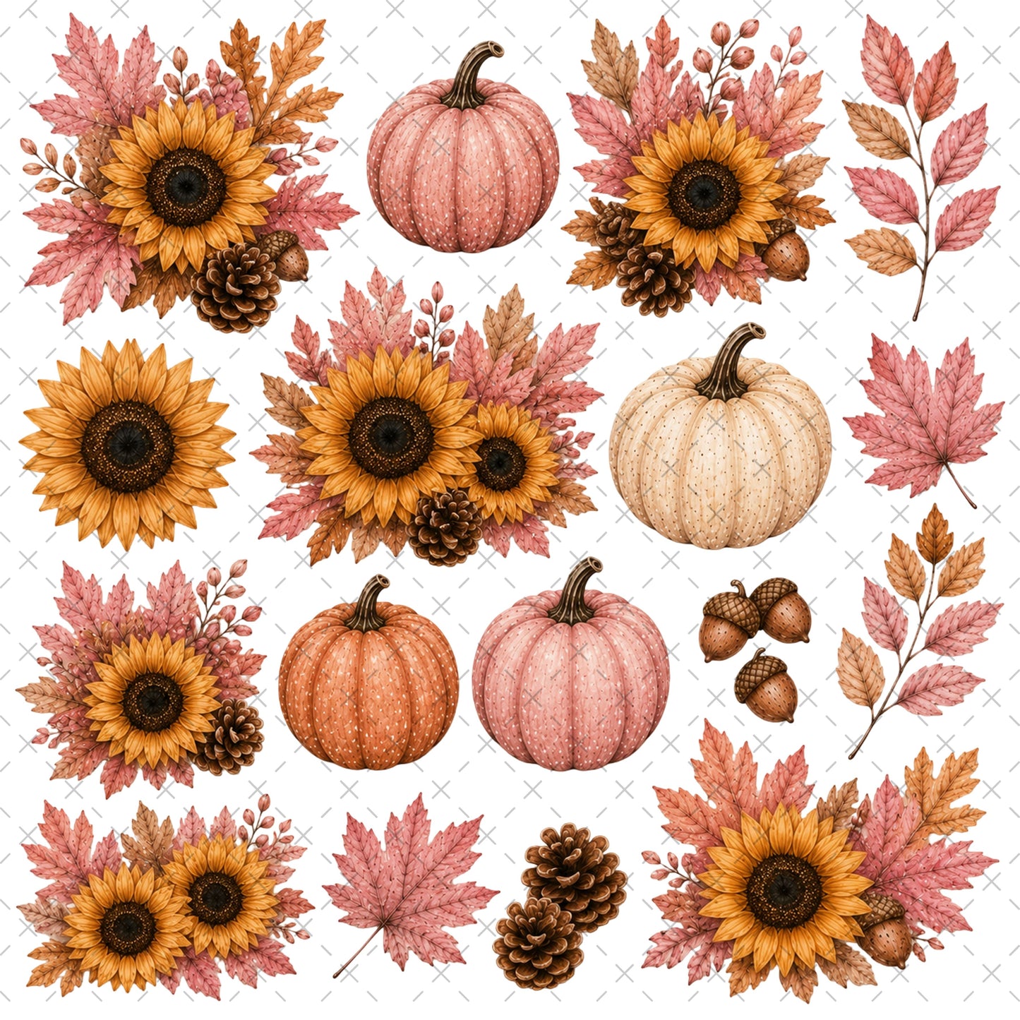 BLUSHING HARVEST STICKY ELEMENT SHEET