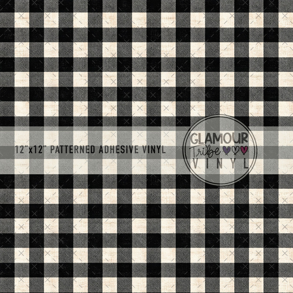 Checkerboard Chalet patterned adhesive craft vinyl