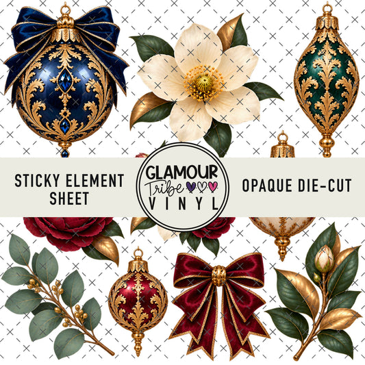CHRISTMAS LUX by Fancy Nancy STICKY ELEMENT SHEET