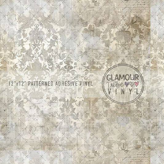 DAMASK NEWSPRINT GRUNGE