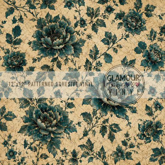 FANCY PELICAN TURQUOISE TOILE