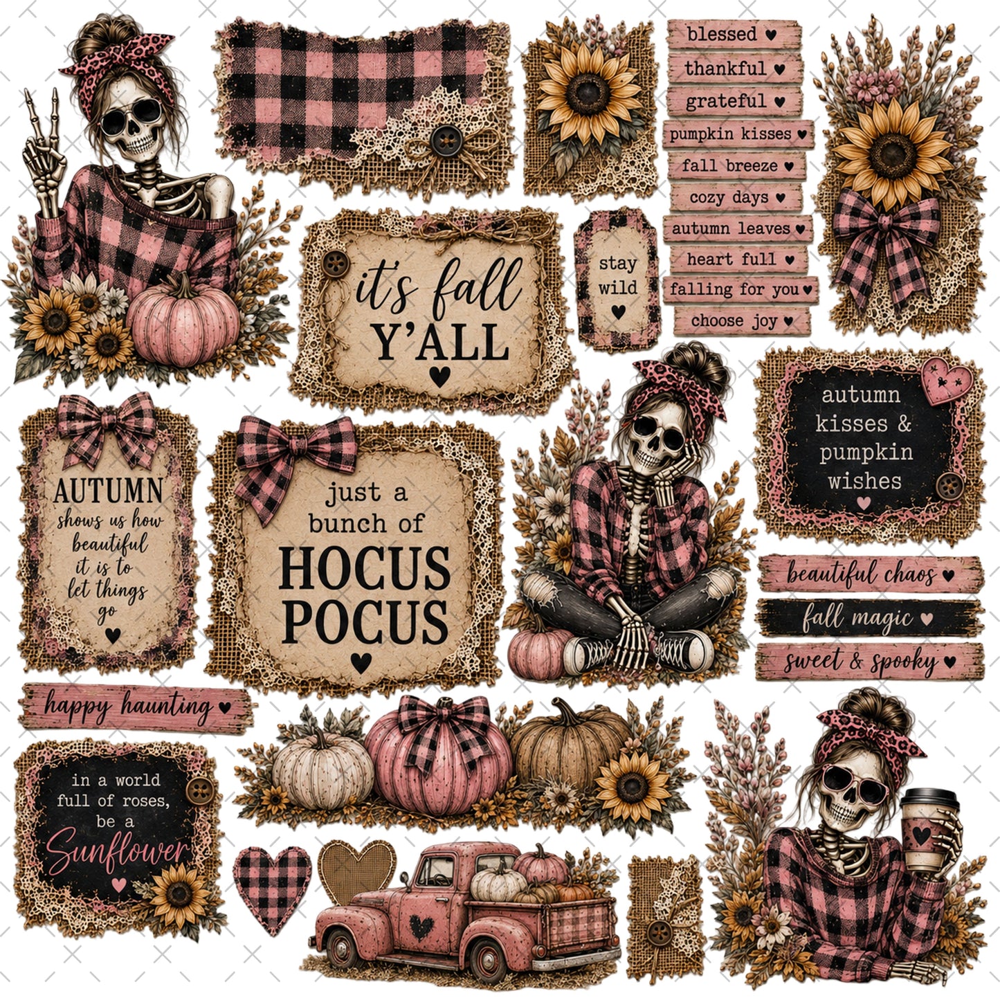 HARVEST HOTTIE STICKY ELEMENT SHEET