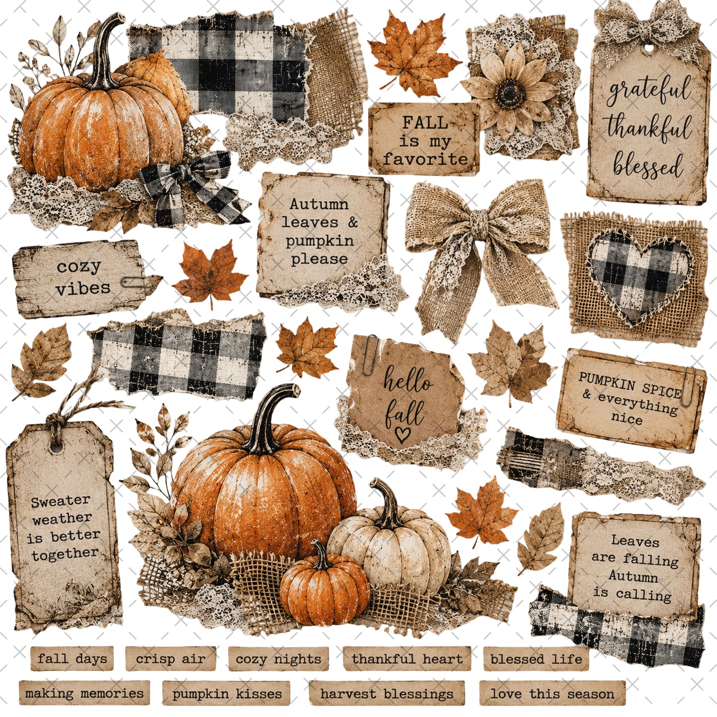HOMESPUN HARVEST STICKY ELEMENT SHEET