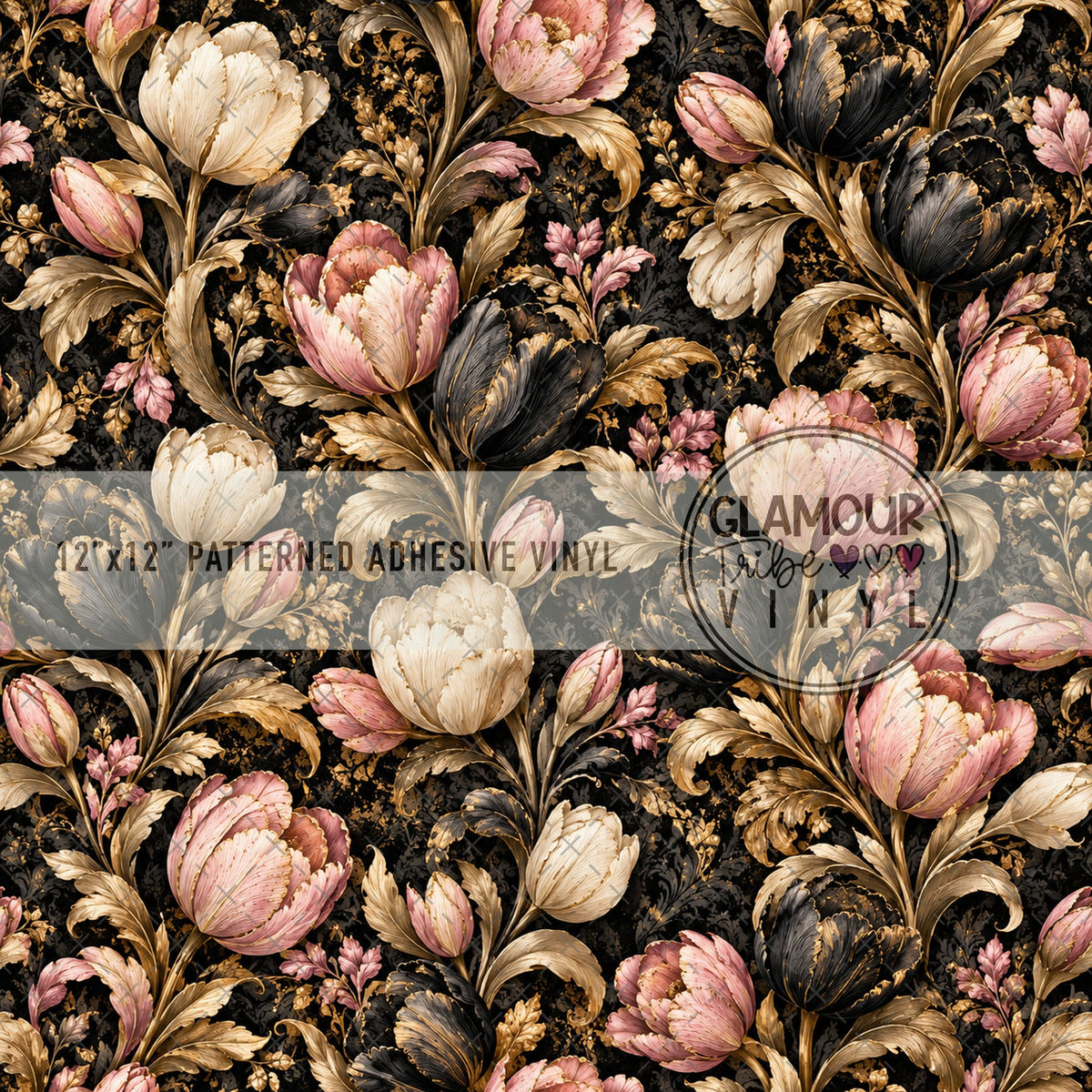 New Years Blooms by The Fancy Pelican patterned adhesive vinyl