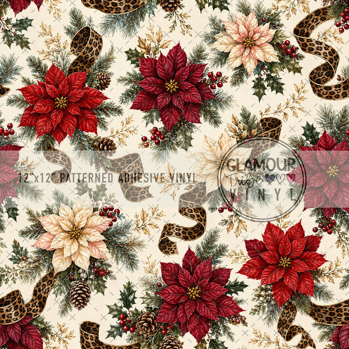 Petals & Velvet patterned vinyl