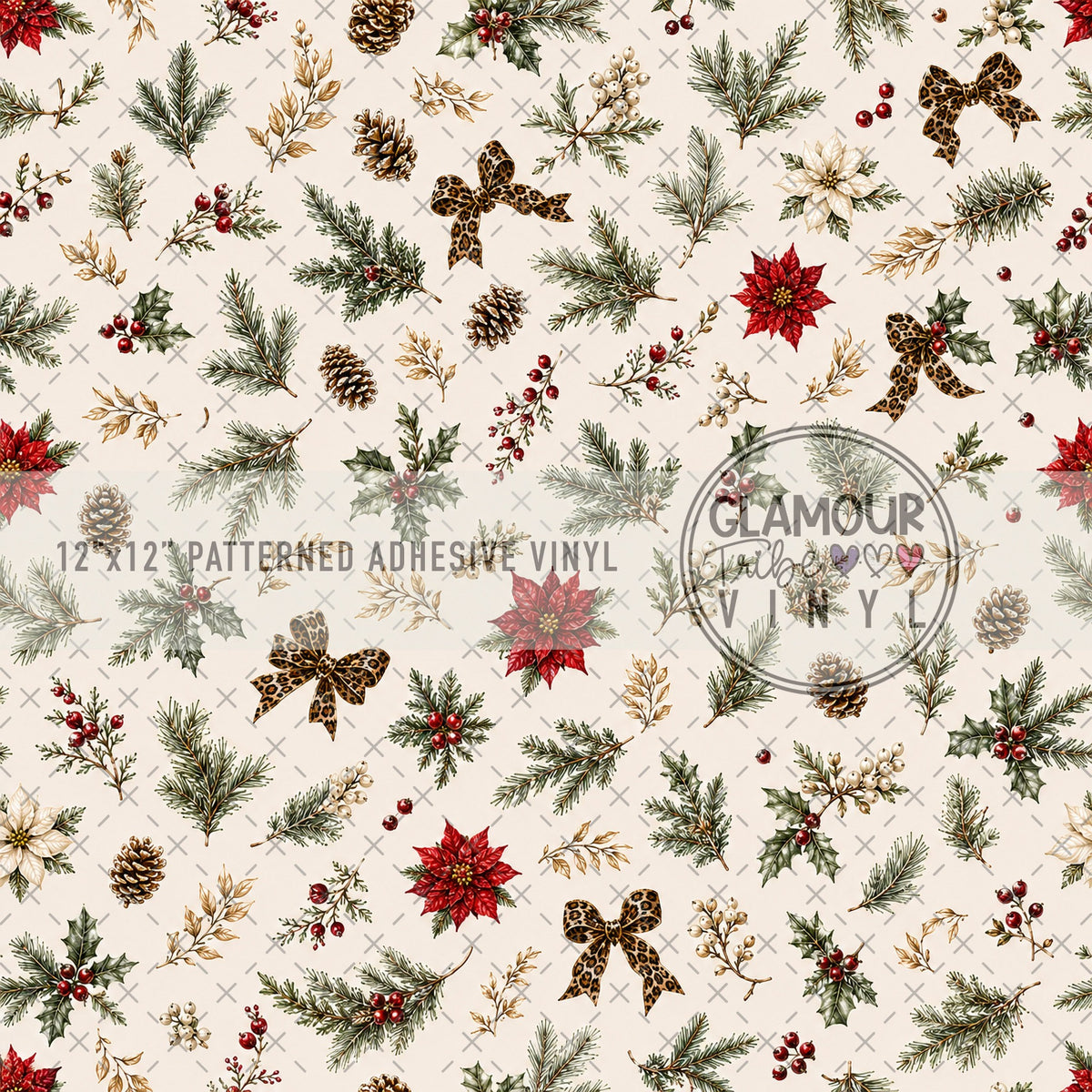 Petite Noel patterned adhesive vinyl