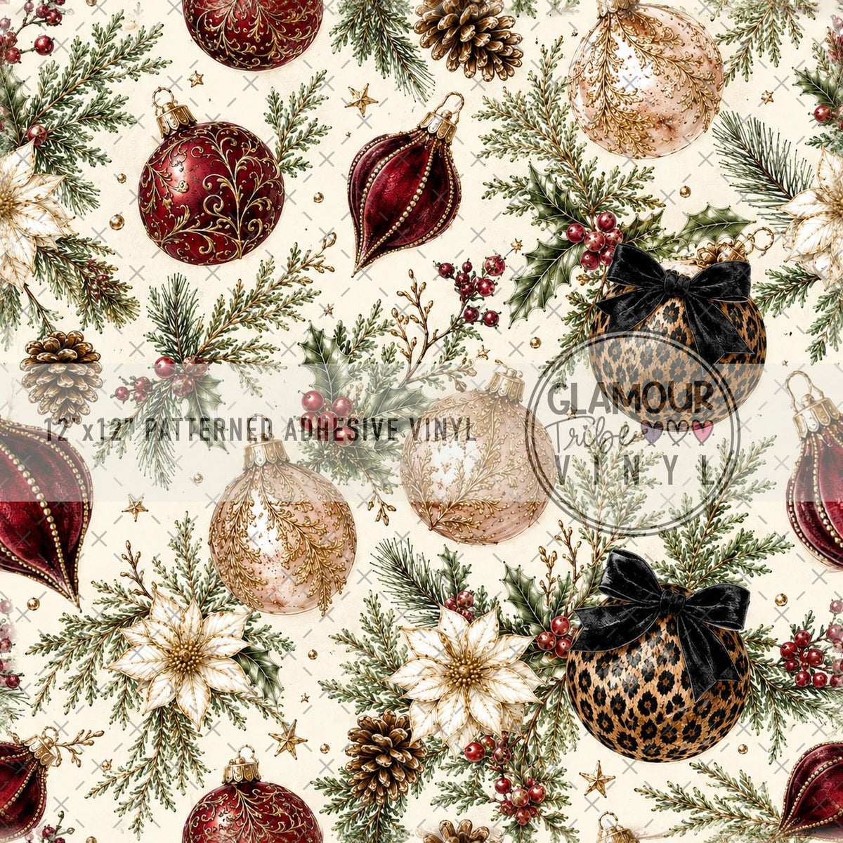 Posh Tidings patterned adhesive vinyl