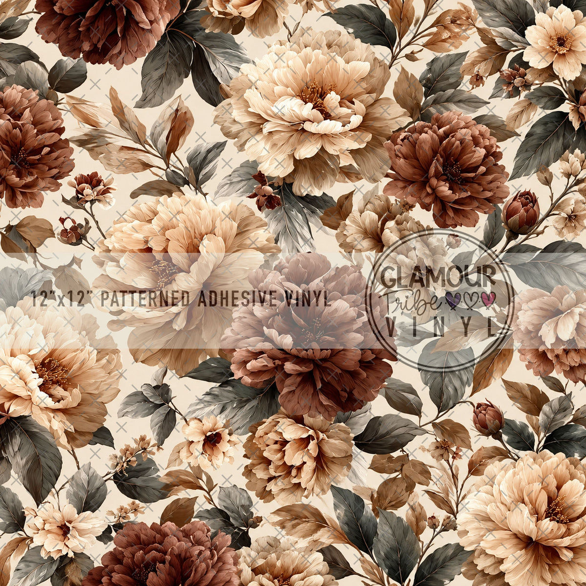 FANCY PELICAN SEPIA PETALS