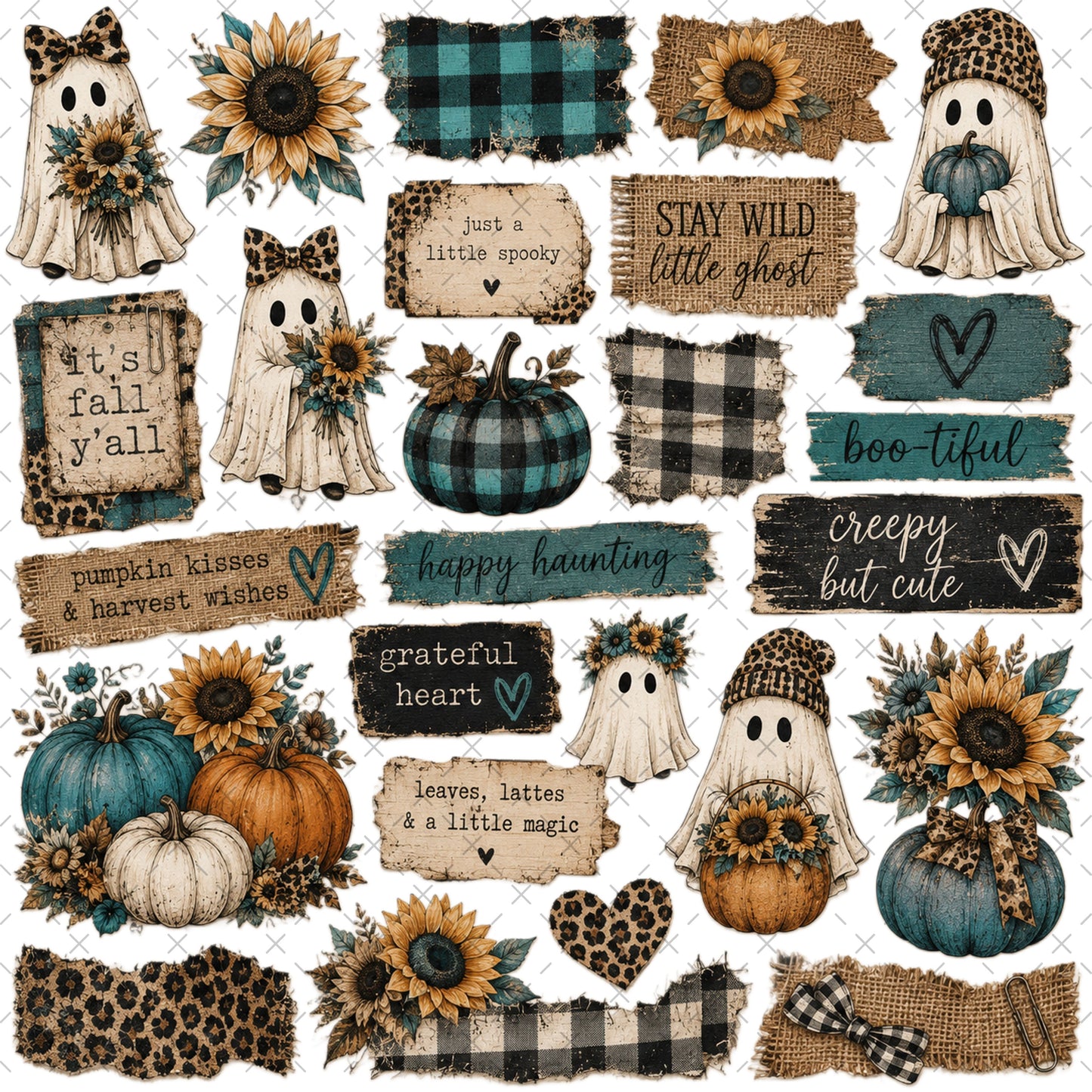 SPOTTED & SPOOKY STICKY ELEMENT SHEET
