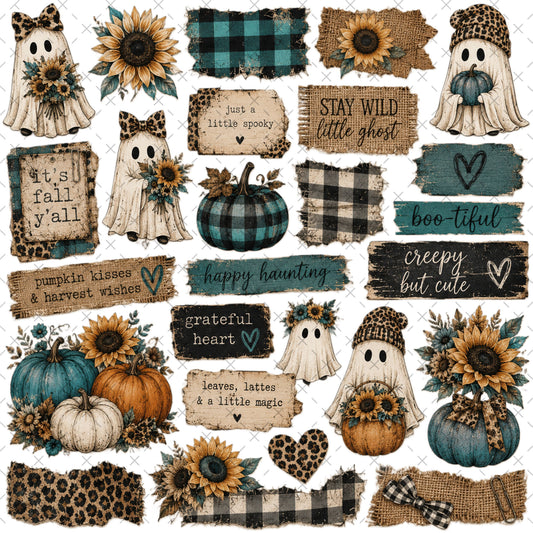 SPOTTED & SPOOKY STICKY ELEMENT SHEET