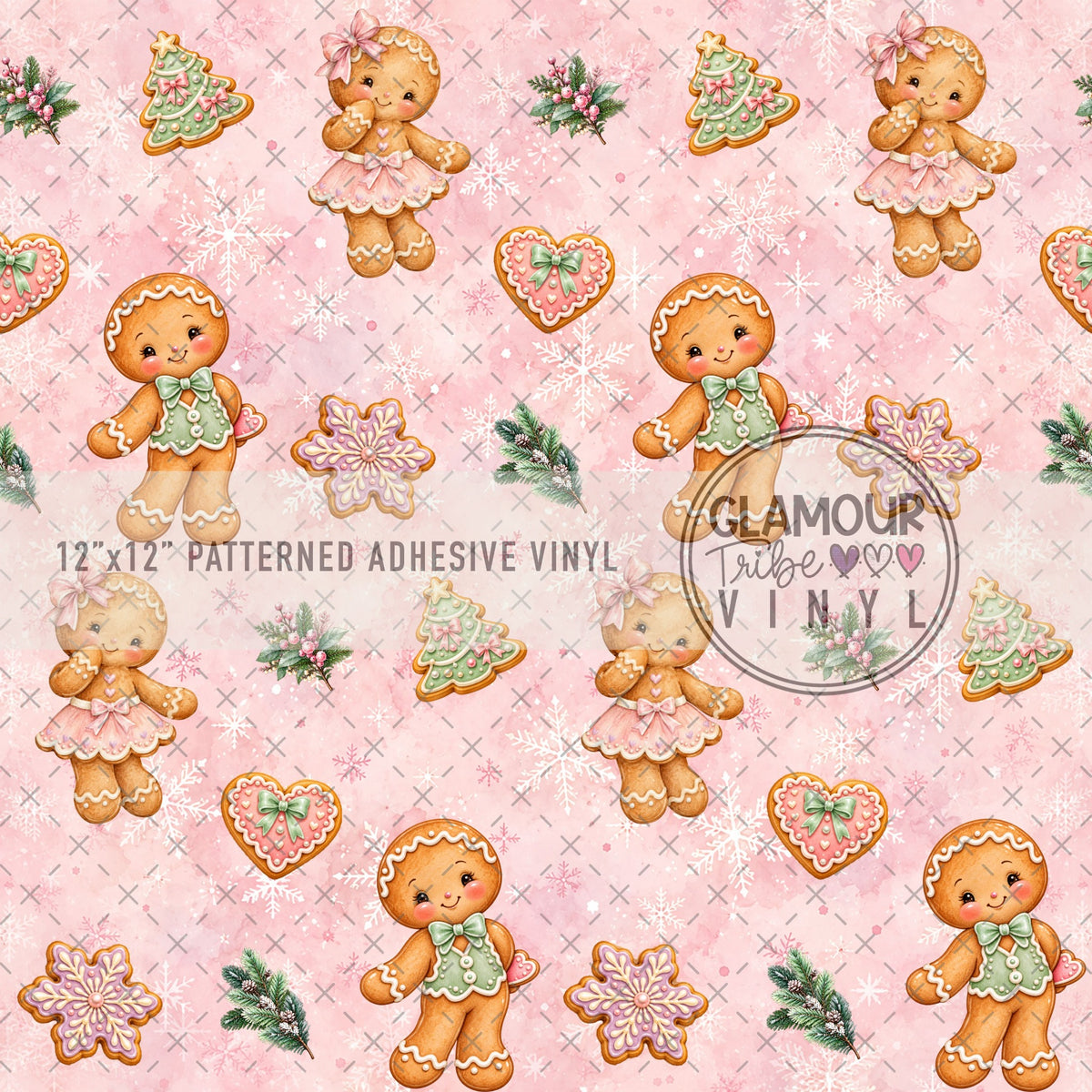 Sugarplum Sweethearts patterned adhesive vinyl