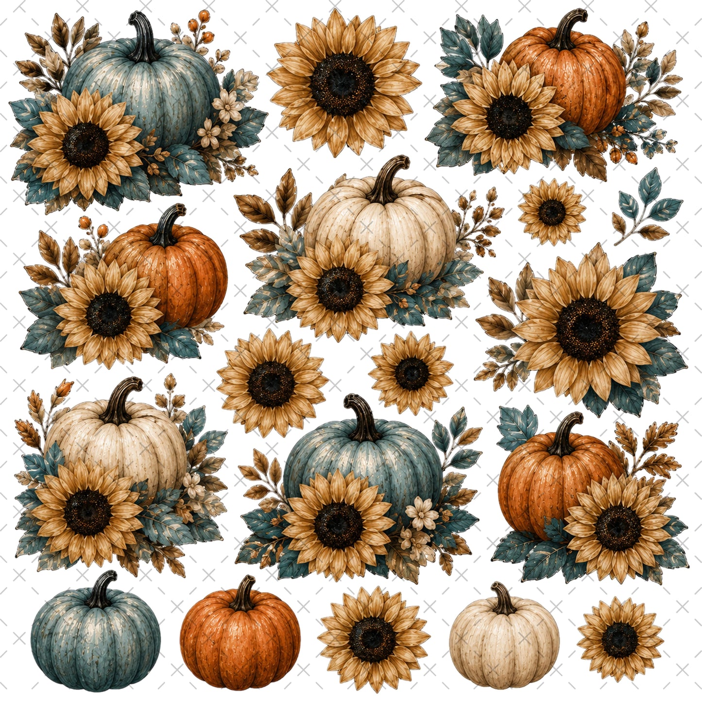 TEAL THE SEASON STICKY ELEMENT SHEET
