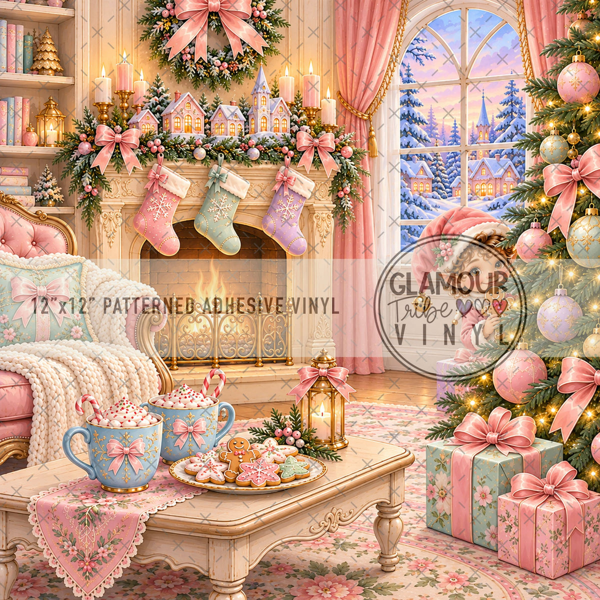 The Coziest Christmas patterned adhesive vinyl