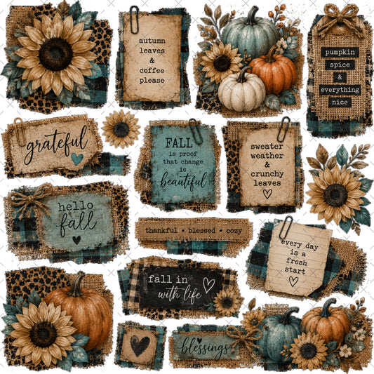 WILDLY GRATEFUL STICKY ELEMENT SHEET